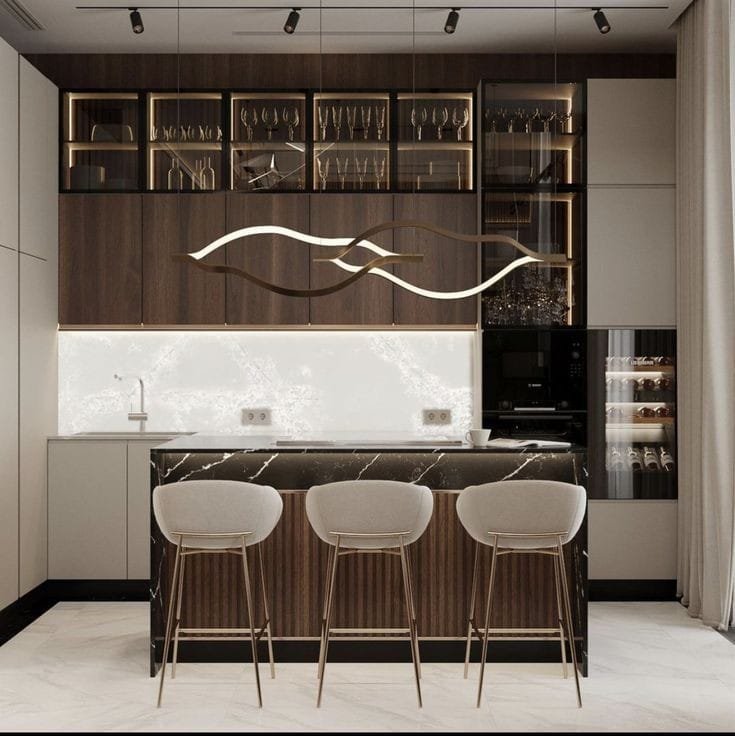 مطبخ Modern خشبي